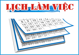 LỊCH LÀM VIỆC TUẦN 35